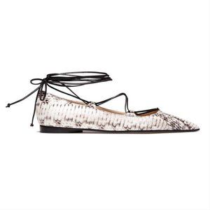 38 Michael Kors collection snakeskin lace-up flats